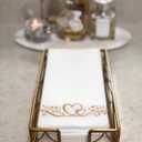 Antique Gold Elegant Sturdy Guest Napkin Holder | Premium Disposable Paper Hand Towel Storage Tray Caddy | Classic Brass Vintage Bronze | Bathroom Kitchen Dining Table Wedding Party Dcor  Gold Wave (Antique Brass)