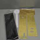 Junkin 3D Large Frameless DIY Wall Clock Modern Decor Family Quote Wall Stickers Clock Kit for Home Living Room Bedroom Office Decorations Adjustable Size(Gold)