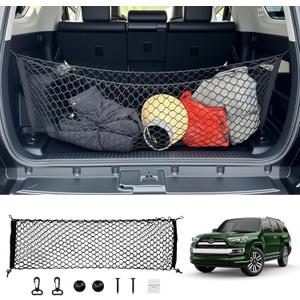 Trunk Cargo Net for 2010-2024 Toyota 4Runner 2 Row Model Only, Trunk Organizer Net Anti-Slip Rear Mesh Cargo Netting for 4 Runner SUV Accessories(Envelope Style)