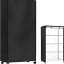 STARVAST Wire Shelf Cover, 600D Heavy Duty Dustproof Shelf Cover, Wire Standing Shelving Covers with Zipper, Outdoor Storage Wire Rack Covers, 36" W x 18" D x 72" H