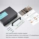 LIMUR 10 Pack 5 Inch(128 mm) Hole Center Matte Black Cabinet Pulls - Kitchen Cabinet Handles, Drawer Pulls,Drawer Handle, Wardrobe & Dresser Handles,Cupboard Hardware Solid Zinc Alloy