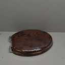 Angel Shield Elongated Wood Toilet Seat with Quiet Close,Easy Clean,Quick-Release Hinges(Elongated,Dark Walnut) (Elongated-18.5")