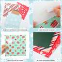 4 x 6 Pcs Advent Calendar Gift Wraps 7.5" x 7.5" Christmas Calendar Protective Sleeves for 7" x 7" Christmas Wall Calendars, Holiday Advent Gift Wraps Bags for Friends Family Teachers