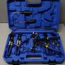 Orion Motor Tech 9pcs Hose Clamp Pliers for Fuel Oil & Water Hoses, Automotive Long Reach Hose Clamp Remover Kit with Flexible Wire Clic R Type Swivel Jaw Flat Band Pliers Case, Blue