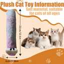 Cat Kicker Toy 3 Pack, Cute Worm Plush Cat Pillow Chew Toy with Natural Catnip & Gall Fruit for Indoor Cats, Soft Kitten Teething Toys for Biting, Kicking, Exercise & Boredom Relief