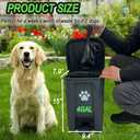 Dog Poop Trash Can Outside 20L with Waste Bags Outdoor Dog Poop Trash Can for Backyard with Lid Foot Pedal and Removable Inner Bucket