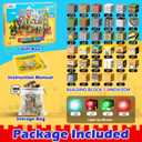 300PCS Magnetic Building Blocks Construction Set for Kids, STEM Engineering Toys for Boys Girls 3 4 5 6 7 8-12 Year Old, Montessori Magnet Cubes & Blocks, Birthday Easter Gifts & Basket Stuffers