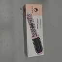 CALISTA GoGo Mini Heated Round Brush — Curl, Smooth & De-Frizz | Ionic Ceramic Travel Hair Styler | Heats to 365°F in 3-5 Min | Dual Voltage | Cheetah