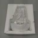 Our Lady of Grace Statue Virgin Mary Keepsake Rosary Holder, 5" Blessed Mother Statues, Resin Relic, Catholic Gifts for Women Religious Home Decor (White)