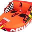 Airhead Mable Inflatable Towable Tube, 1-4 Rider Models, Dual Tow Points, Full Nylon Cover, EVA Foam Pads, Patented Speed Valve, Boat Tubes and Towables Size 2 Rider