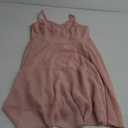 Dressever Summer Cocktail Dress V-Neck Adjustable Spaghetti Strap Chiffon Sundress (Large, Blush Pink)