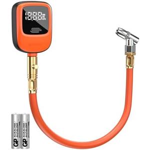 ETENWOLF T600 Digital Tire Pressure Gauge 0-250 PSI, ANSI B40.7 2A Grade High Precision(Plus-Minus 1%),Tire Gauge for Tire Pressure with Rubber Hose, Replaceable AA Batteries