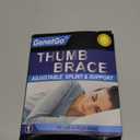 Trigger Thumb Splint - Thumb Spica Support Brace Stabilizer for Pain, Sprains, Arthritis, Tendonitis (Right Hand or Left Hand) (Black)