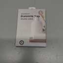 Coengwui Diatomite Soap Dish for Kitchen Organizer, Quick Dry Sink Caddy Holder for Sponge, Brush, Toothbrush - Fast Absorbing Stone Tray (Beige, 4.8" x 3.1")