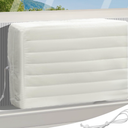 Air Conditioner Covers for Inside, Insulated Airconditionercover for Winter, Window AC Cover with Drawstring Double Insulation, Wall airconditioner Winter cover, White, M 21" x 15" x 3.5"