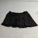Avidlove Mini Skirt for Women Pleated Drawstring High Waist Skater Skirt Sexy Lingerie Skirts XL (Black)