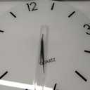 XFM Large Minimalist Wall Clocks Battery Operated 24 Inch White