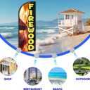 Firewood Feather Flag for Business Advertising 6 FT Swooper Flag for Storefronts Retailers Shops Food Trucks Events and Fairs (Flagpole Not Included)