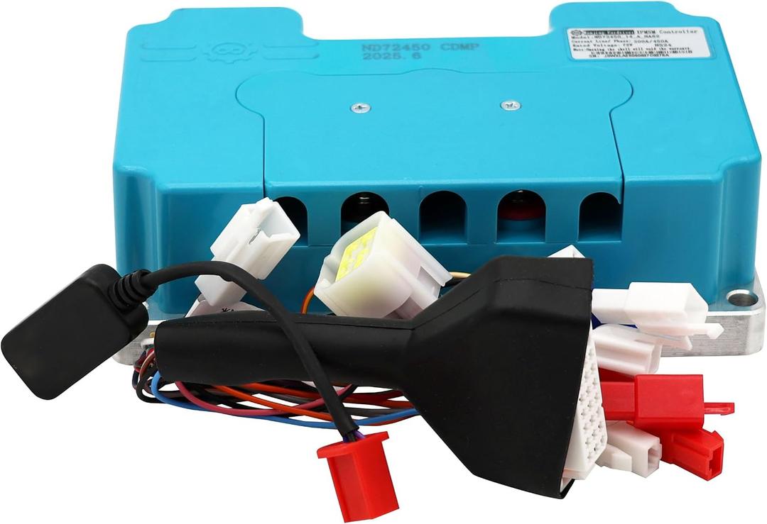 sine Wave Vector FOC brushless DC Motor Controller 72V 200A/400A is Suitable for brushless DC Drives of Electric Scooters and Motorcycles