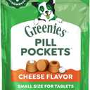 Greenies Pill Pockets for Dogs Small Size, Tablet Pill Treats for Dogs, Cheese Flavor, 3.2 oz. Pouch, Best By: 09/2026