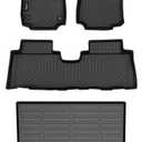 Automotive Floor Mats & Cargo Liner for GMC Terrain 2018-2024 & Chevrolet Equinox 2018-2024(Not for EV) All Weather Protection Full Set- Black