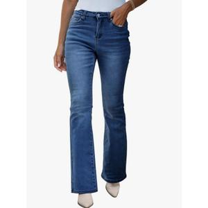 Bootcut Jeans for Women High Waist Stretchy Fleece Lined Pants Flare Jeans Denim Thermal Pants Winter Clothes Size 14