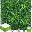 Artificial Grass Wall Panels 20"x20"(16pcs), Hedge Green Wall Decor Backdrop, UV-Anti Fake Greenery Plant Wall Boxwood Panels for Privacy Fence Screen Outdoor Indoor Wedding Garden Backyard