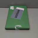 Stained Glass Leaf Hanging with Metal Chain, Green Window Decoration for Home, Gift for Mom, Father & Nature Lovers.