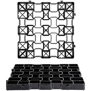 Permeable Pavers Grass Grid for Driveway, Patio RV Pad, Stables, Gravel, Fire Lanes, Outdoors Road DIY, 4-Pack and Load is up to up to 44t vehicles (1.8" Depth)
