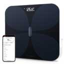 Yunmai Smart Scale with BMI, Body Fat, Muscle Mass, Body Weight, Body Fat Scale, 13 Body Composition Scale, Accurate Digital Bathroom Scale Bluetooth, Apple Health Compatible, Rechargeable 400lb (12"/300mm, Black)
