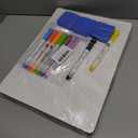 Tlpmsk Small White Board, Dry Erase LapBoards 9''x 12'' Mini Board Double Sided Portable LapBoards for Students Teachers School Supplies (12 White Boards)