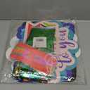 BLUE PANDA Happy Birthday Rainbow Car Decorations for Parade, Balloons, Banner, and Signs - Happy Birthday Banner - Pandas - Rainbow Balloon - Valentines Confetti - Space Party Decorations