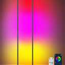 LED Corner Floor Lamp, 2-Pack Smart RGB Corner Lamp with APP & Remote Control, Floor Lamp Dimmable with 16 Million Colors, Music Sync, Standing Lamps for Living Room, Bedroom