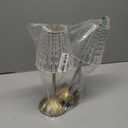 Nusogon Cordless Touch Table Lamp, 3500mAh LED Rechargeable Small Dask Lamp, 3 Colors Dimmable Battery Operated Crysta Lamp for Bedroom Restaurant Kitchen Home Decor, Gold, 2pcs