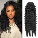 18 inch Burmese Curly Clip ins For Black Women Real Human Hair #1B Natural Color Burmese Curly Clip in Hair Extensions Brazilian Virgin Clip on Hair Daily Wear Easy to Style