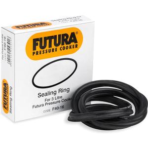 FUTURA Rubber Futura Sealing Ring For 3 Litre Futura Pressure Cooker, Black, Standard (BGF)