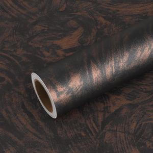 VEELIKE Bronze Black Concrete Wallpaper Textured Peel and Stick Metallic Industrial Wallpaper for Walls Removable 15.7''x118'' Self Adhesive Vinyl Concrete Contact Paper for Bedroom Accent Walls