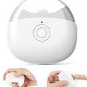 Automatic Electric Nail Clipper with LED Light & 2 Speeds with Nail Scraps Storage, USB Rechargeable Safety Fingernail Trimmer for Baby, Children, Kids, Adult, Seniors and Caregivers, White