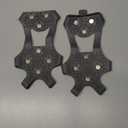 Crampons Anti-Slip Ice Cleats for Boots Shoes Shoe Spikes Snow Grips Cleats for Ice and Snow Anti-Slip Rubber Traction Cleats for Hiking Fishing Walking (Large)