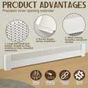 Tandefio 4 ft Baseboard Heater Cover Replacement, Galvanized Steel Easy Slip-on Radiator Covers with Left and Right End Caps for Old Electric and Hydronic Heaters Cover