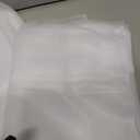 White Tulle Backdrop Curtain Decoration Chiffon Sheer Drapes for Backdrop Fabric for Wedding 5x10FT, 4 Panels