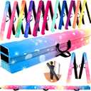 Marfula 6 FT / 8 FT / 9 FT Folding Gymnastics Beam Foam Balance Floor Beam | Extra Firm Foam Balance Beam with Suede Cover,Anti slip Bottom with Carry Bag,Fold Gymnastic Equipment For Kids Home Club Use