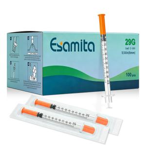1ml 29G 5/16" (8 mm), Individual Package, 100 Pcs