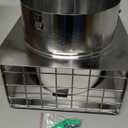 Hon&Guan Dryer Vent Cover Outside 6 Inch Wall Vent with Removable Mesh -304 Stainless Steel Exhaust Vent Cover Rubber Cushioned Non Return Flap, Sliver (6in [Neck Size:5.74/Inner:5.67in])