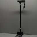 Carex Soft Grip Quad Foot Cane in Black