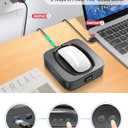 Meatanty Mouse Mover Undetectable, Super-Silent Mouse Jiggler Device Move Randomly, Automatic Wiggler Shaker Giggler, Adjustable Interval Timer, Keep Computer Laptop Active for Office Home Remote Work