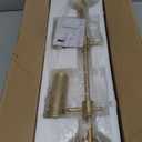 Gold Plug in Wall Sconces, 3 Lights Wall Mount Lamp with Rotatable Shade 3000K Warm White Wall Light for Bedroom Living Room Picture Light (Bulb Included)