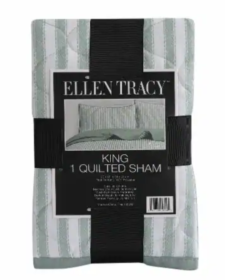 DI ET QUILT SHAM GREEN 20x36 in