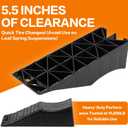 1 Pack Tandem Wheel Ramp, Concave Portable Ramp, Heavy Duty Tire Changing aid on Tandem Dual Axle Trailer, 5.5in Tire Lift Trailer Wheel Jack RV Flat Tire Ramp (1)