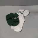 Lacoste Men's Striped Tube Socks (2-Pack) (6.5-9, Green / White)